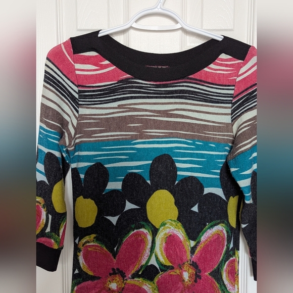 Coco&Tashi Womens (Size Small) Bright Vibrant Colorful Floral Bodycon Mini Dress - Picture 8 of 14